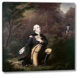 George Washington In Prayer at Valley Forge by Paul Weber 34' x 36' Gallery Wrapped Canvas Wall Art Print - Ready to Hang