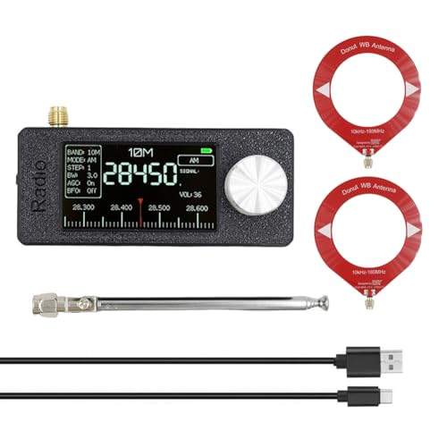 Eieenotee SI4732 Mini Radioempfänger mit 2 Antennen