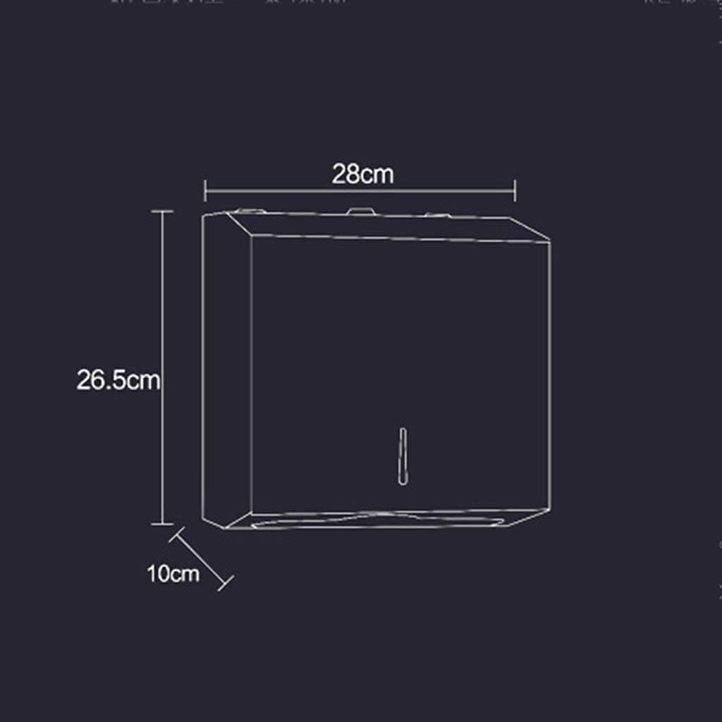 LIOONS High Capacity Lockable Paper Towel Dispenser Commercial Hand Towel Dispenser Wall Mount Stainless Steel Paper Towel Holders Stable