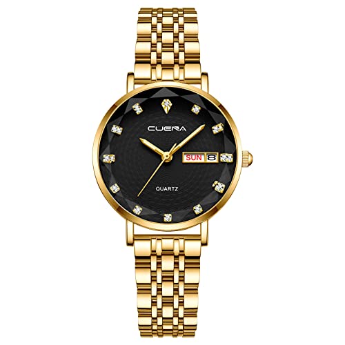 Caqnni 腕時計 レディース 安い うで時計 女性 超薄型 シンプル おしゃれ腕時計 人気 彼女へ 母の日 プレゼント かっこいい 小さい ファッション 女性用 高校生 誕生日 通学(Free Size/C)