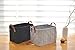 Collapsible Storage Basket Bins, Foldable Handmade Rectangular Felt Fabric Storage Box Cubes Containers with Handles- Large Organizer For Nursery Toys,Kids Room,Towels,Clothes, Black（16
