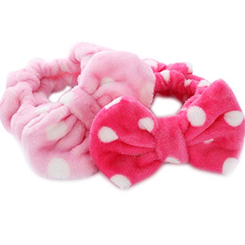 Hairizone Cosmetics Headbands for Washing Face, Roseo/Pink