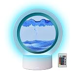 3D Dynamic Sand Art Liquid Motion, Night Light with 7 Colors and 3 Color Changing Modes, Ambient LED