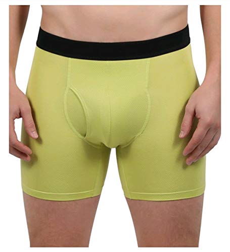 Athletic Works Olive Black Lime Chili 3 Pack Performance Mesh Boxer Briefs - X-Large