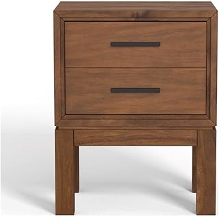 Origins by Alpine Nova 2 Drawer Nightstand in Honey Maple (Brown)