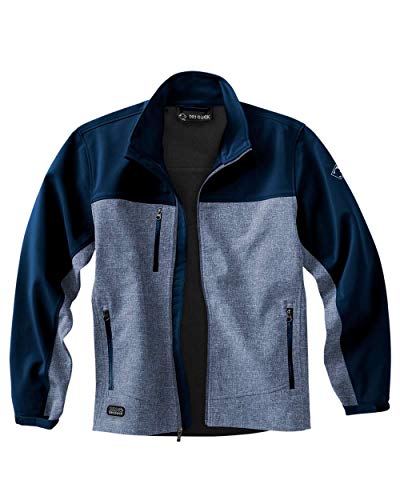 Image of DRI DUCK - Motion Soft Shell Jacket - 5350 - XL - Deep Blue Heather / Deep Blue