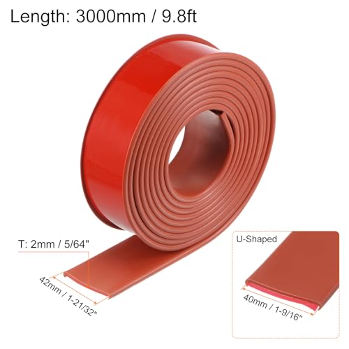 Borde en forma de U autoadhesivo de 40 mm para proteger mesas de comedor y gabinetes 3