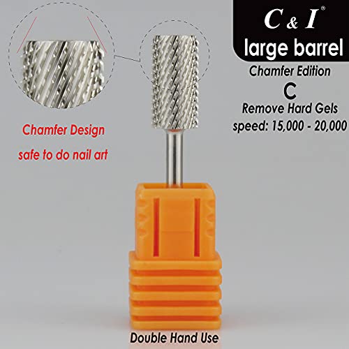 Broca grande para taladro de uñas C & I Chamfer miniatura 2