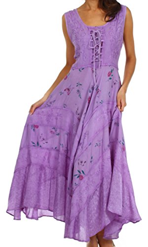 Preisvergleich Produktbild Sakkas 22311 Garten-Göttin-Korsett-Art-Kleid - lila - S / M