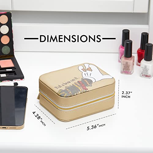 Disney Minnie Mouse Put A Bow On It Faux Leather Travel Jewelry Box Organizer #TOP4