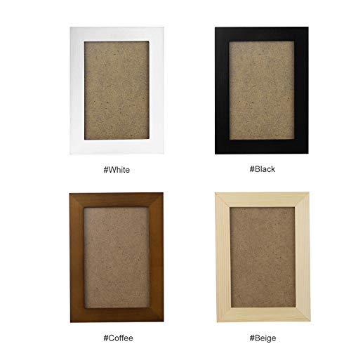 Ajcoflt Moldura de madeira de 8 polegadas, moldura de madeira natural Eco com moldura de acrílico de