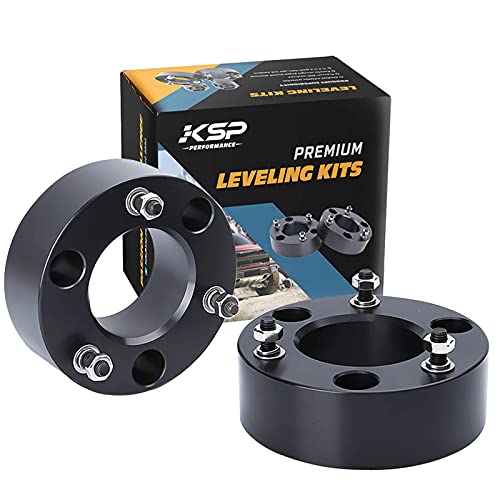 KSP 3" Front Leveling Kits for Silverado 1500 2WD/4WD 2007-2019, Sierra 2WD/4WD 2007-2019, 3 Inch Suspension Strut Spacers Lift Kits for Pickup with 6 Lug