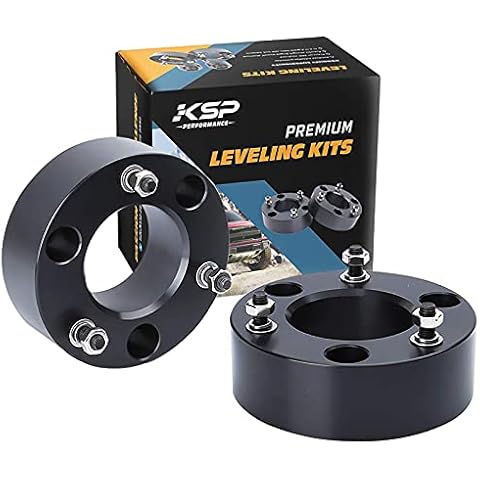 KSP 3" Front Leveling Kits for Silverado 1500 2WD/4WD 2007-2024, Sierra 2WD/4WD 2007-2024, 3 Inch Suspension Strut Spacers Lift Kits for Pickup with 6 Lug Cover