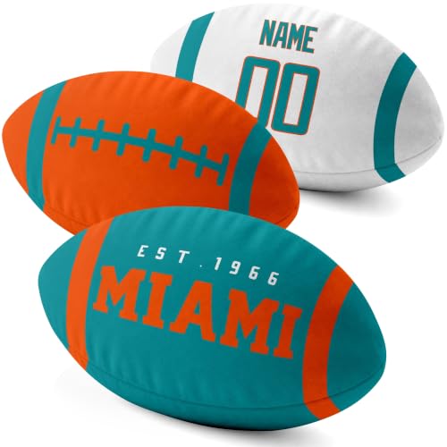 Image of ANTKING Miami Throw Pillow 2 Packs Custom Name Number Gifts