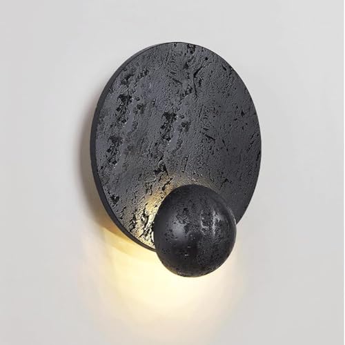 Nordic Style Black Travertine Wall Lights LED Light Source 6