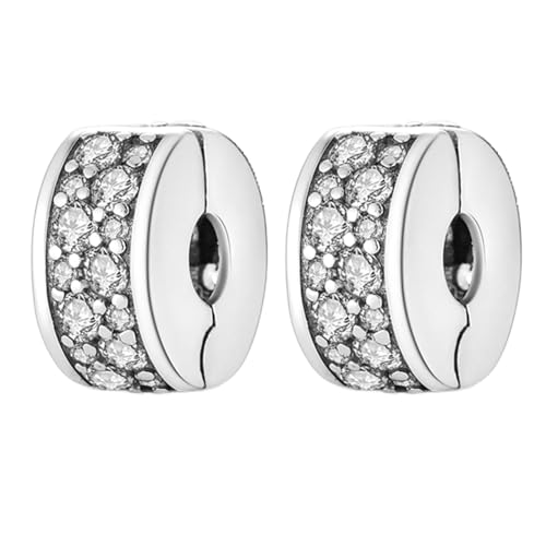 Annmors Clip Stoppers for Bracelets 925 Sterling Silver Safety Chain Security for Women Charm Bracelets