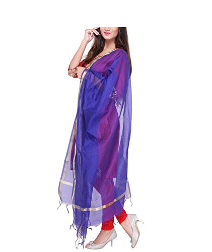 Ethnic Long Chanderi Zari Work Dupatta Women's Stole Veil Stole Hijab Sarong Party Wear Dupatta/Chunni/Stole/Scraf