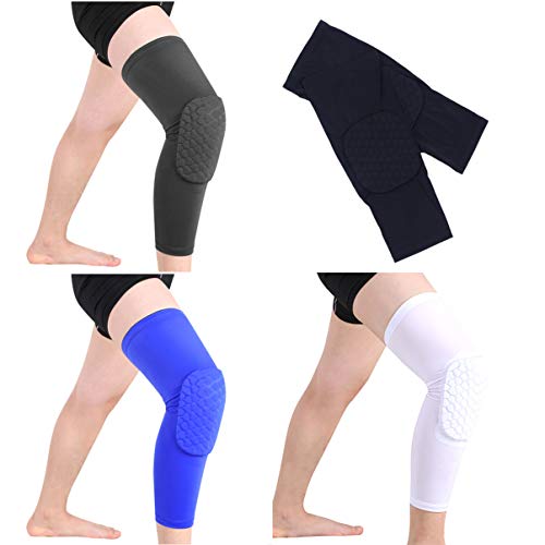 Lioobo 2 peças de joelheira esportiva anticolisão de colisão curta com proteção para equipamentos, p