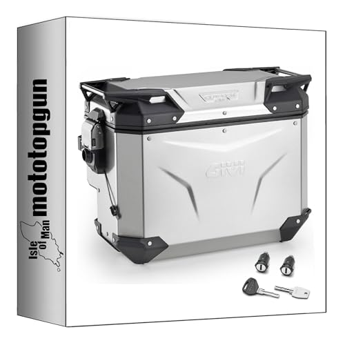 Givi OBKEVS40AR Valise Droite Évidée Aluminium pour Échappement Moto Trekker Evo