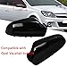 Side Rearview Mirror Shell Fit for Vauxhall Opel Astra H 2004-2009 Glossy Black Rear View Mirror Covers 6428200 6428199