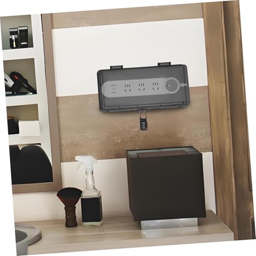 Boîtier de Protection Prise Électrique Étanche Noir OSALADI pour Multiprises Extérieur Grand Modèle