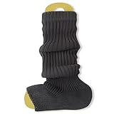 [koulaya] レッグウォーマー 女性用 着圧デザインでふくらはぎス見せ 綿40%吸汗速乾 スノーブーツ対応 冬のおしゃれアウトドア 中丈ソックスカバー（13-40歳向け）