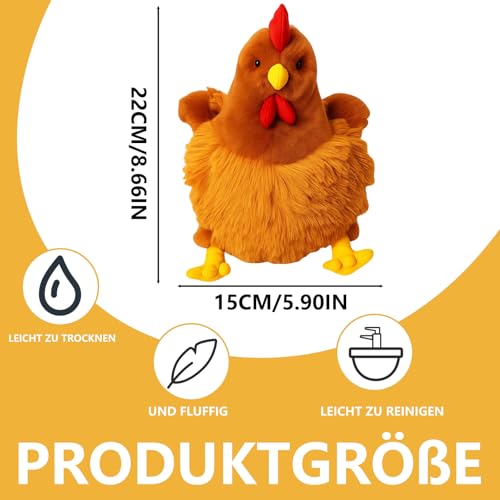 Qnvyw Plüsch Huhn Kuscheltier - Süßes Küken Spielzeug, Niedliches Spielzeug Als Geschenk Für Ostern Und Geburtstag