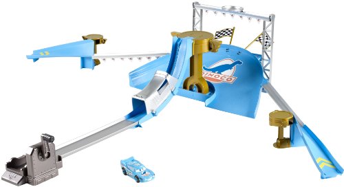 Mattel Cars Stunt Racers Dinoco Stunt Show Stunt Set