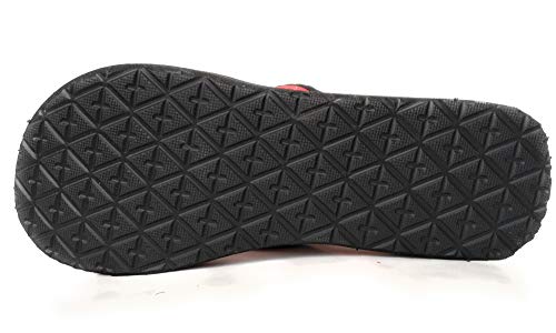 Image of APL Super Soft Flat Ortho Slippers for Women (Health Plus) (6 IND /UK (39 EUR), Black /RED)