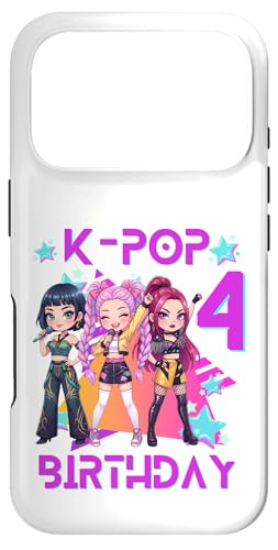 Funny Chibi Kpop Girl It's My 4th Birthday �X�}�z�P�[�X iPhone 17 Pro �p