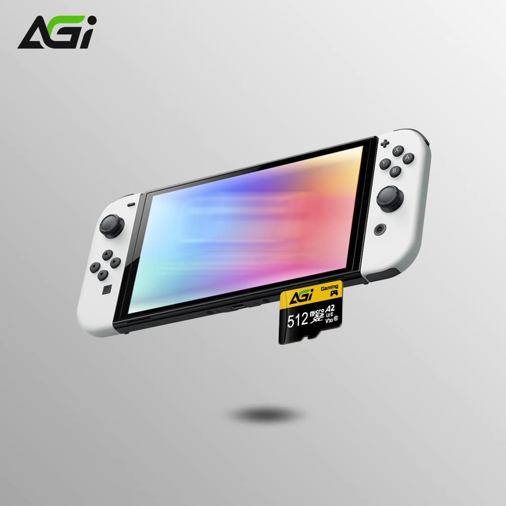 AGI TF138 512GB Tarjeta de Memoria microSDXC 100MBs UHS-I U3 V30 A2 | Almacenamiento y expansion para smartphones, tablets, camaras, dashcam, drone y consolas portatiles de juegos
