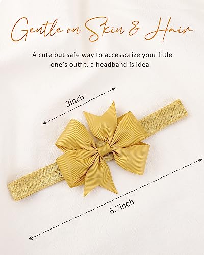 image for jollybows 40pcs Baby Girls Grosgrain Ribbon Hair Bows Headbands 3