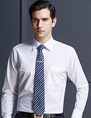 FUNRUN JEWELRY 12PCS Mens Tie Clips Set Black Tie Bar Clip for Regular Ties Necktie Wedding Business Clips with Gift Box4