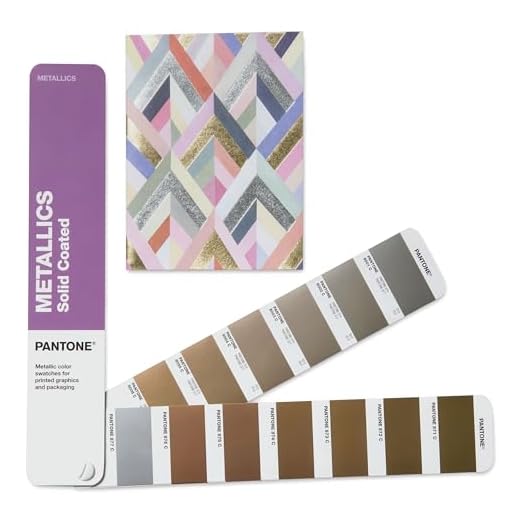 Pantone GG1507C Metallics Guide - Watery Gloss and Metallic Coated Colour Fan in Chromatic Colour Arrangement