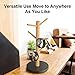 Wisuce Bamboo Mug Holder Tree, Thicker Base Coffee Cup Holder Stand for Counter, Mug Rack with 6 Hooks