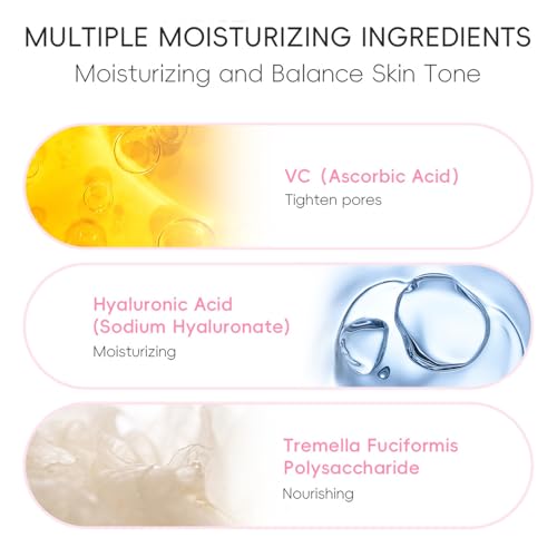 JEYPINMI Soothing Cherry Blossom Face Serum 30ml Hydrating Essence with Lightweight Formula for Women Non Greasy Moisturizer for Calm Radiant Skin Pink One Size