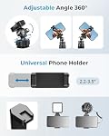 UBeesize Tripode téléphonique, trépied téléphonique flexible Premium avec télécommande et montage téléphonique, Mini Trépied debout pour caméra, GoPro