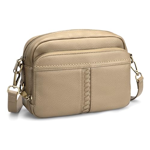 Image of befen Genuine Leather Crossbody Bag for Women Anti Theft Purse and Hangbags with Built in RFID Wallet