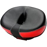 Et doux - Contrairement aux selles de vélo bon marché, notre siège de vélo stationnaire robuste propose une couverture en cuir résistante à l'usure et des coutures robustes..Vous vous asseyez sur l'éponge pour voyager.