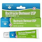 Bacitracin Antibiotic Ointment with Zinc USP - 1 oz Topical Antibiotic First Aid Ointment - Helps Prevent Infection in Minor Cuts, Scrapes, and Burns