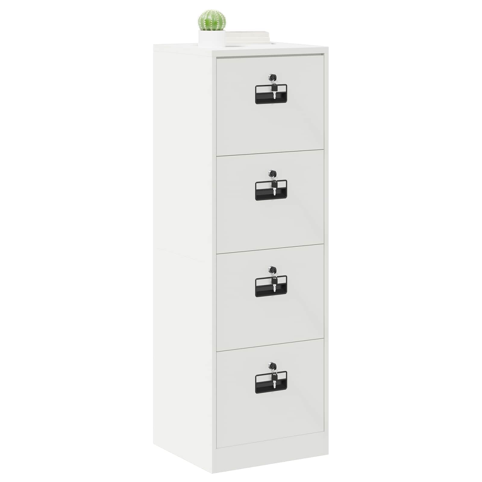 Armadietto portadocumenti bianco 45,5 x 42 x 139 cm in acciaio freddo