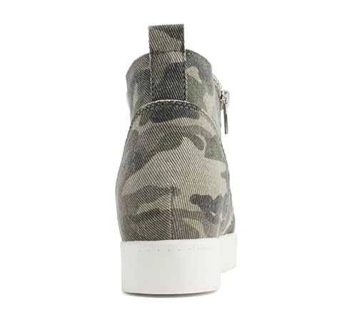 Image of Soda Taylor Hidden Wedge Sole Booties Ankle Heels Sneaker Shoes Side Zipper