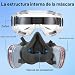 Imagen de Mascarilla de Gas Semimascarilla Reutilizable con Gafas de Seguridad