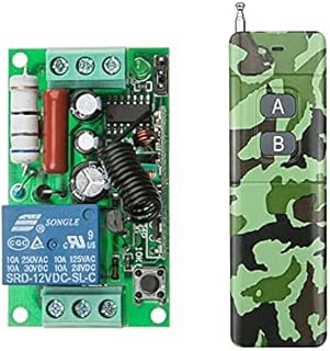 RF Wireless 220V 10A 1CH Remote Control Switch 1 Receiver& 1 Transmitter 315/433 MHZ 1000m