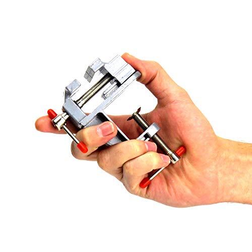 Western T-645 Torno Morso de Bancada Fixa Mini, Cinza, 35 mm