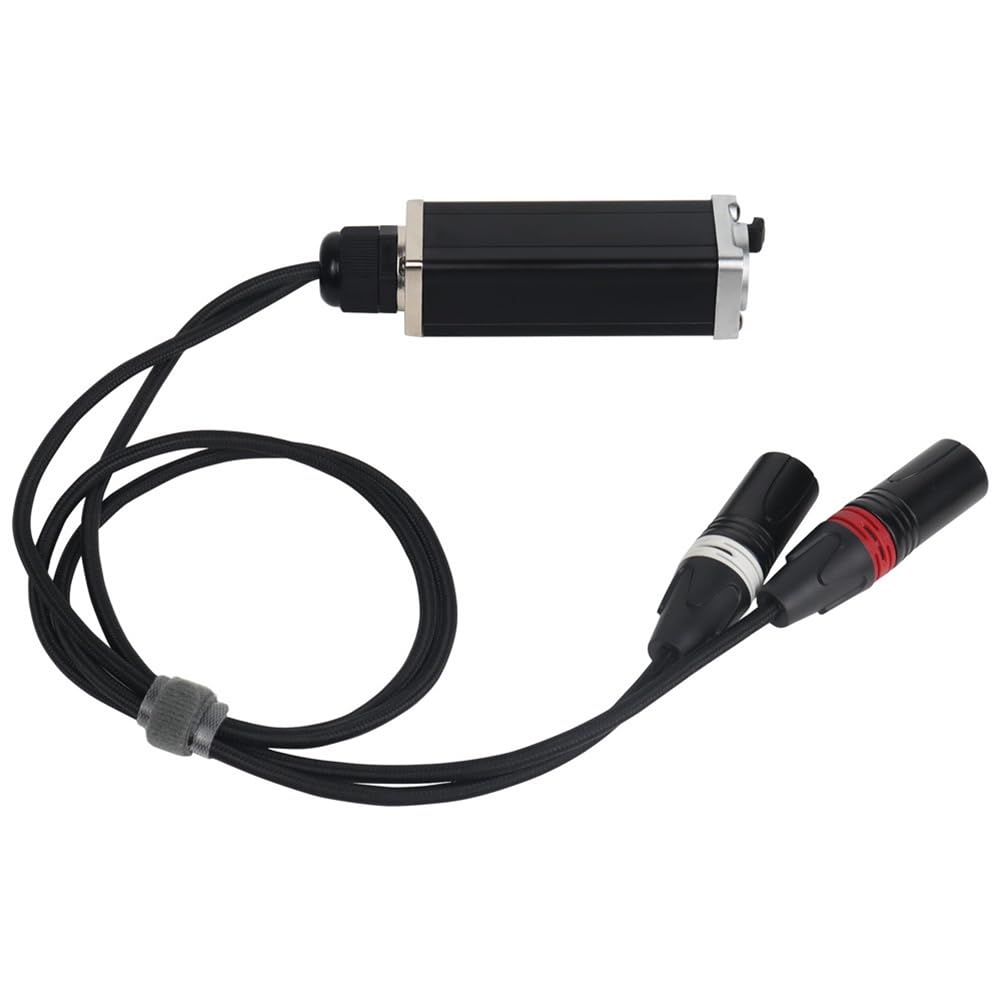 1 Paire de Rallonges de Câble Réseau XLR 2 Canaux, Rallonge de Signal Réseau XLR 3 Broches Mâle et vers Ethernet RJ45