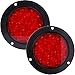 LIGBT 4 Inch Red Led Round Trailer Tail Lights 4