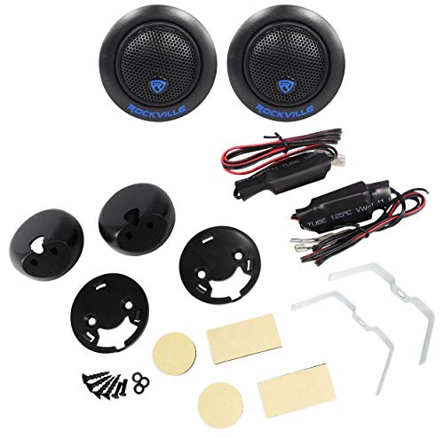 (2) Rockville Rm64Pro 6.5" Mid-Bass Midrange Car Speakers+Tweeters #TOP6