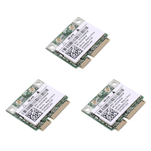 Pyugxab 3X BCM94322HM8L BCM94322 Tarjeta de Red InaláMbrica de Doble Banda 300Mbps Mini PCIE WiFi 802.11A / B/G DW1510 para OS/Hackintosh