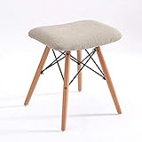 Cómo se llama la tela brillante para vestidos: Guía completa Genérico Taburete para pies Silla Tipo puf Reposapiés tapizado con Estructura de Hierro Silla otomana a Prueba de Polvo Taburete de Maquillaje con Funda de Lino extraíble Asiento para estud